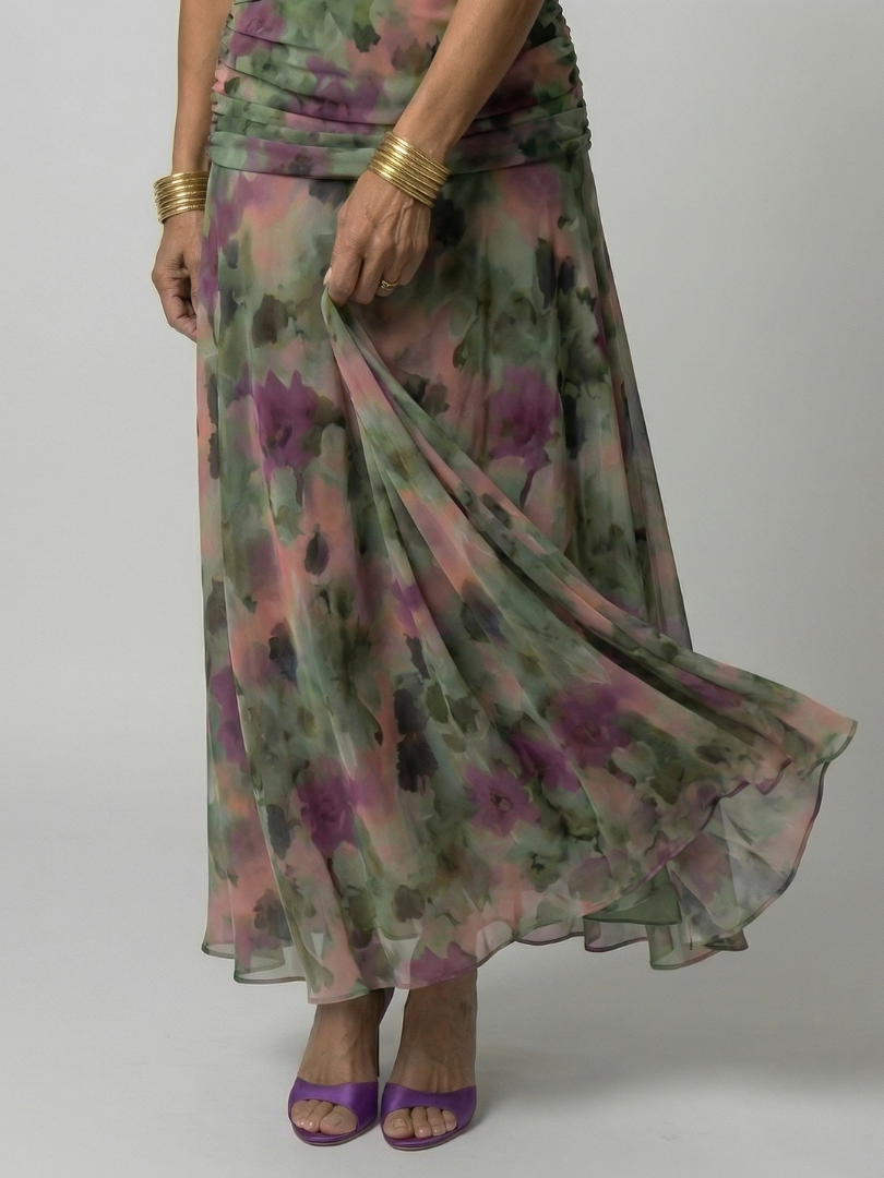 Żaneta | Robe midi à épaules dénudées