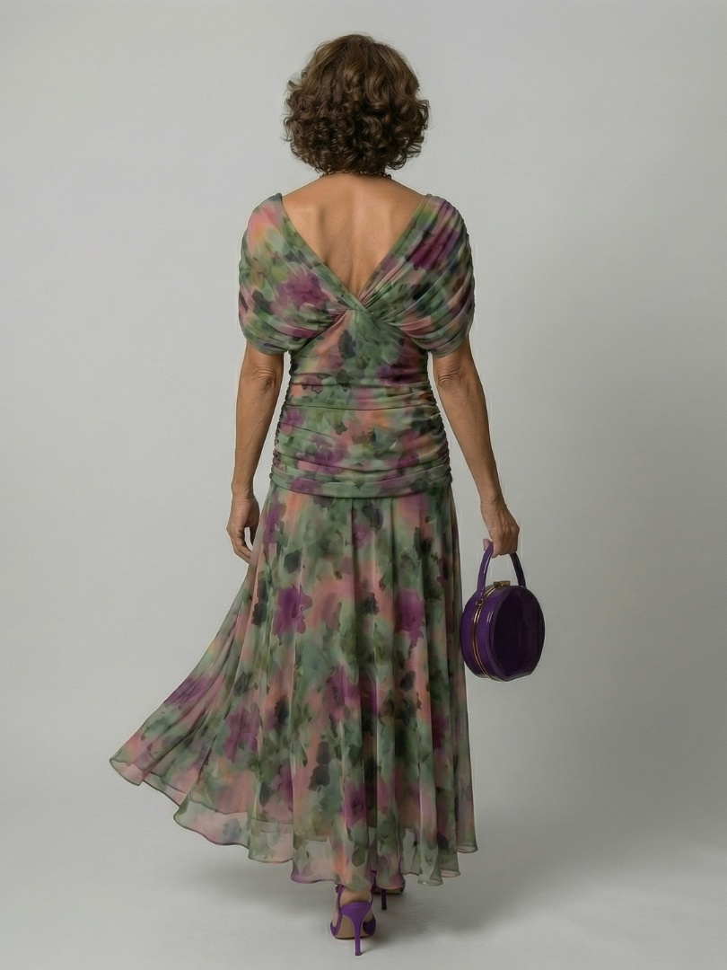 Żaneta | Robe midi à épaules dénudées