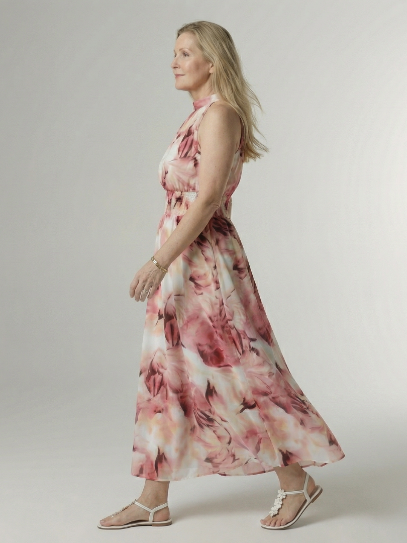 Martyna | Robe Midi à Col Halter