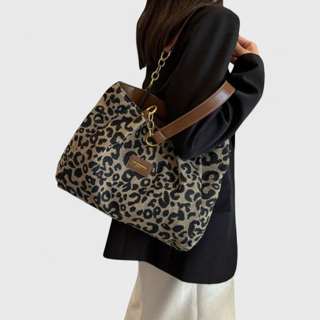 Dobrogosta – Sac de courses stylé à motif léopard