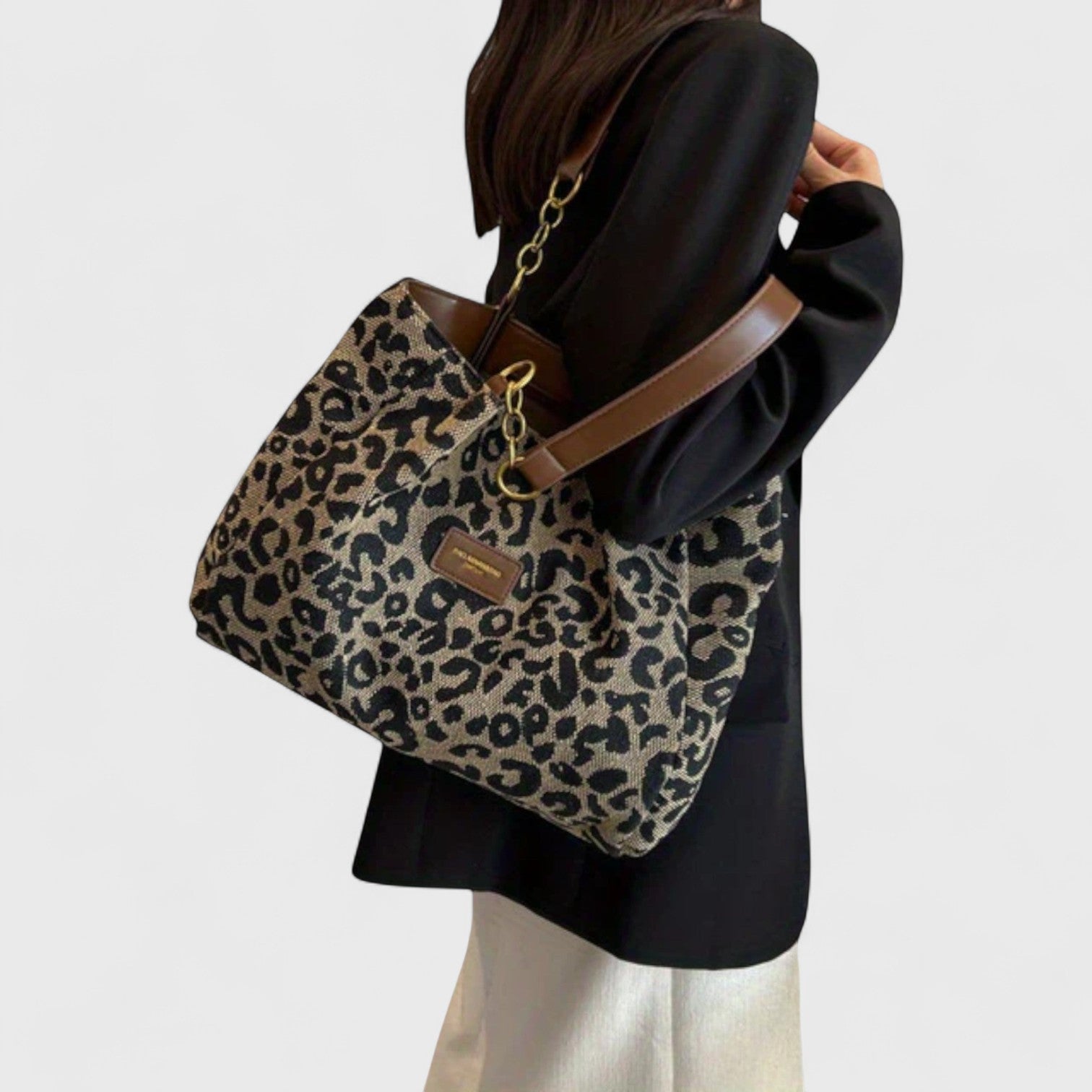 Dobrogosta – Sac de courses stylé à motif léopard