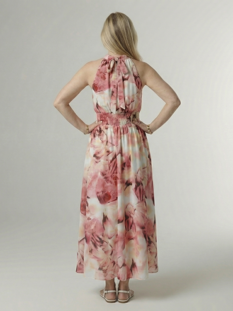 Martyna | Robe Midi à Col Halter