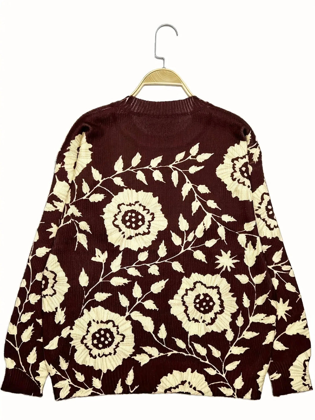 Amélie – Pull Élégant à Motif Floral