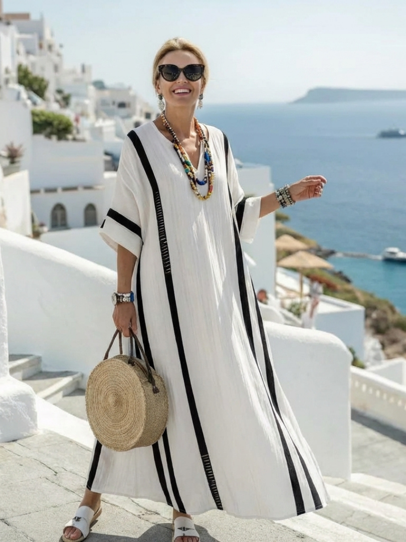 Kazimiera | Robe maxi à rayures