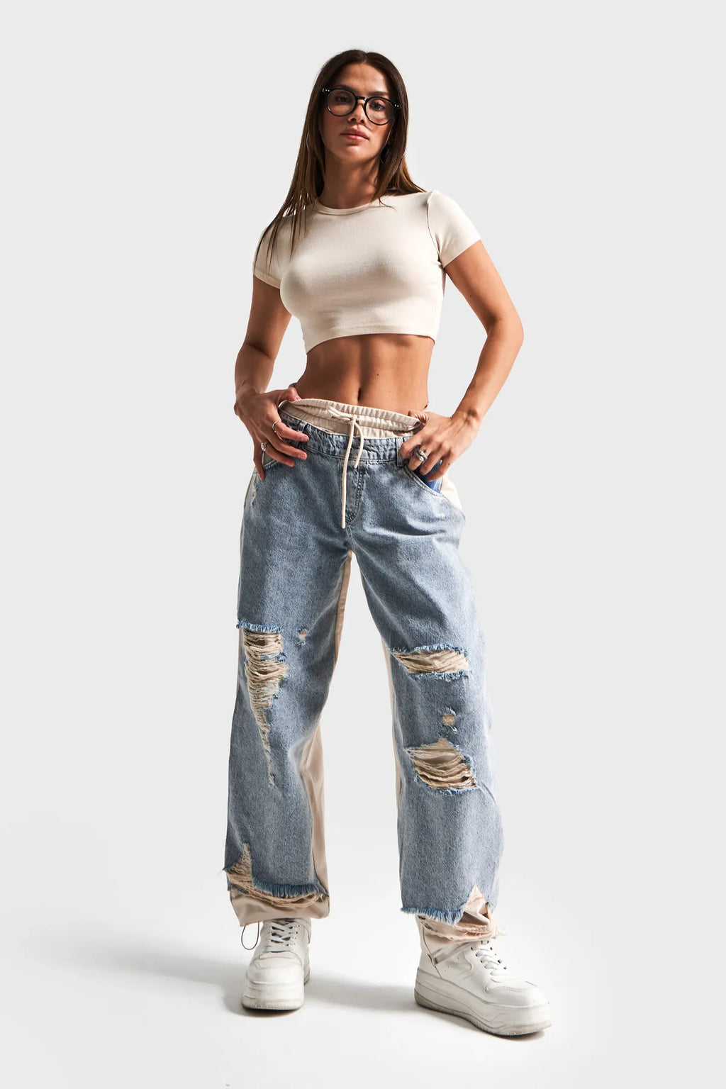 Jean jogger à coupe confortable