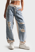 Jean jogger à coupe confortable