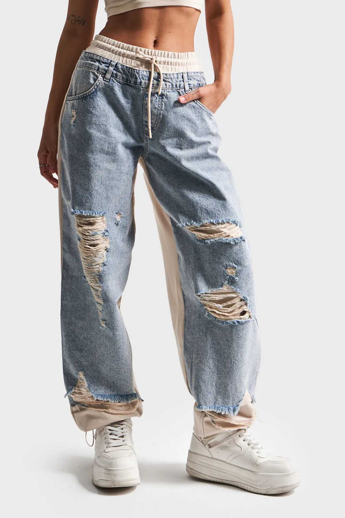 Jean jogger à coupe confortable