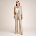 Vanessa | Ensemble tailleur élégant avec pantalons évasés