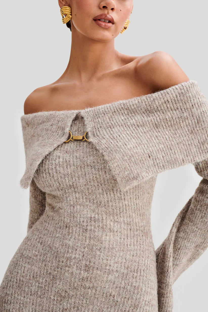 Élise | Robe Midi Maille Prestige