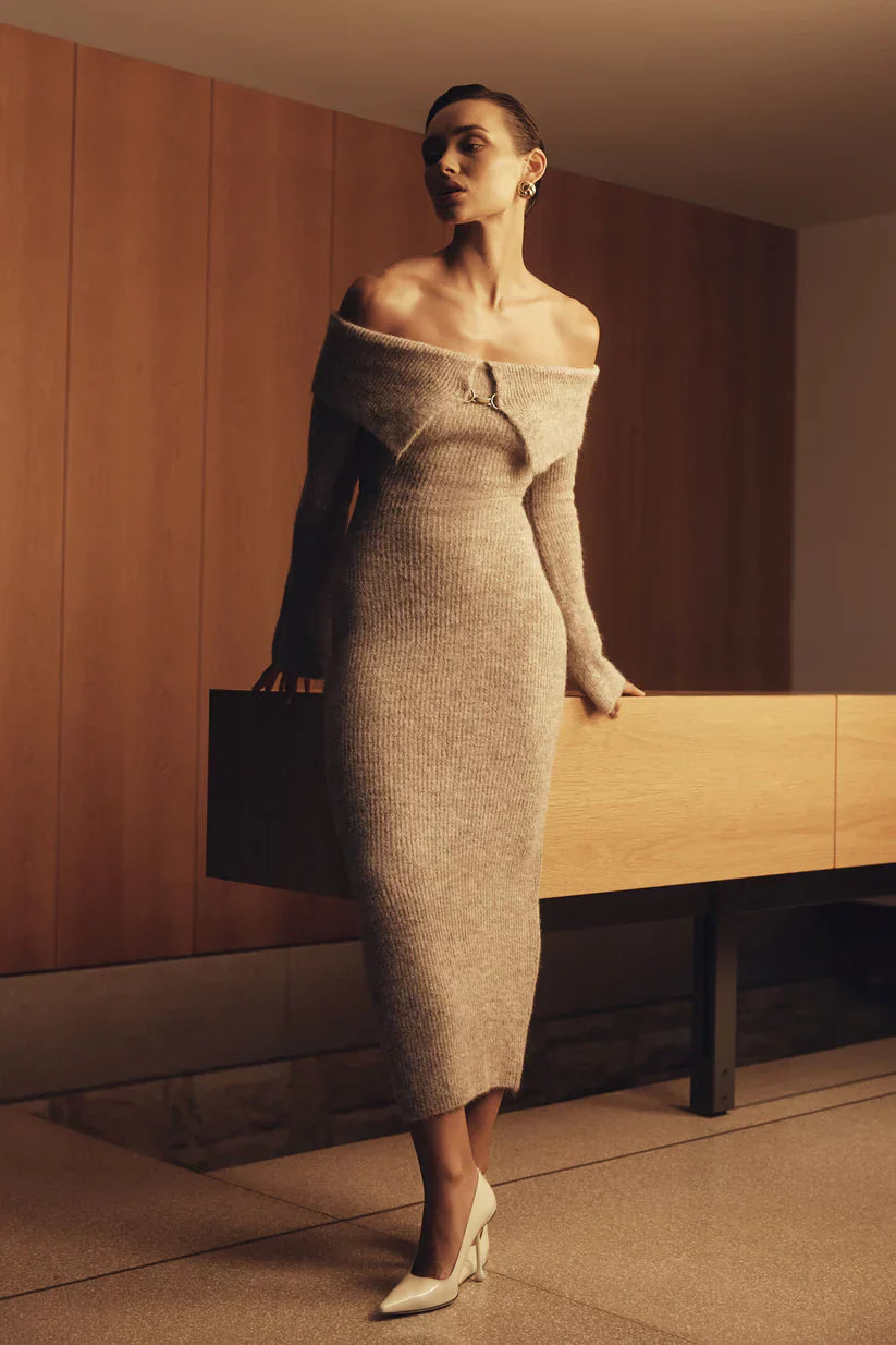 Élise | Robe Midi Maille Prestige