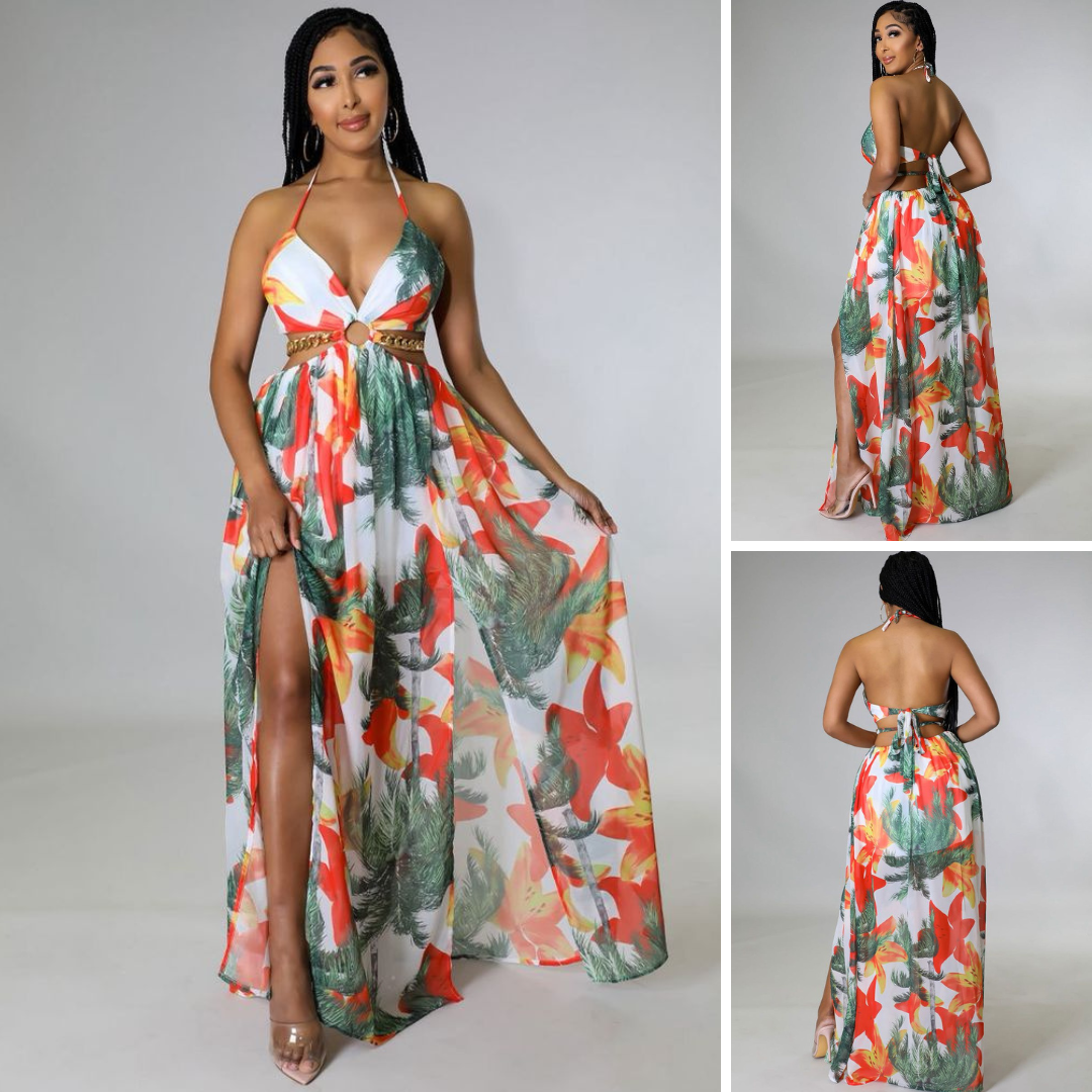 Robe d'été légère Azure Bloom