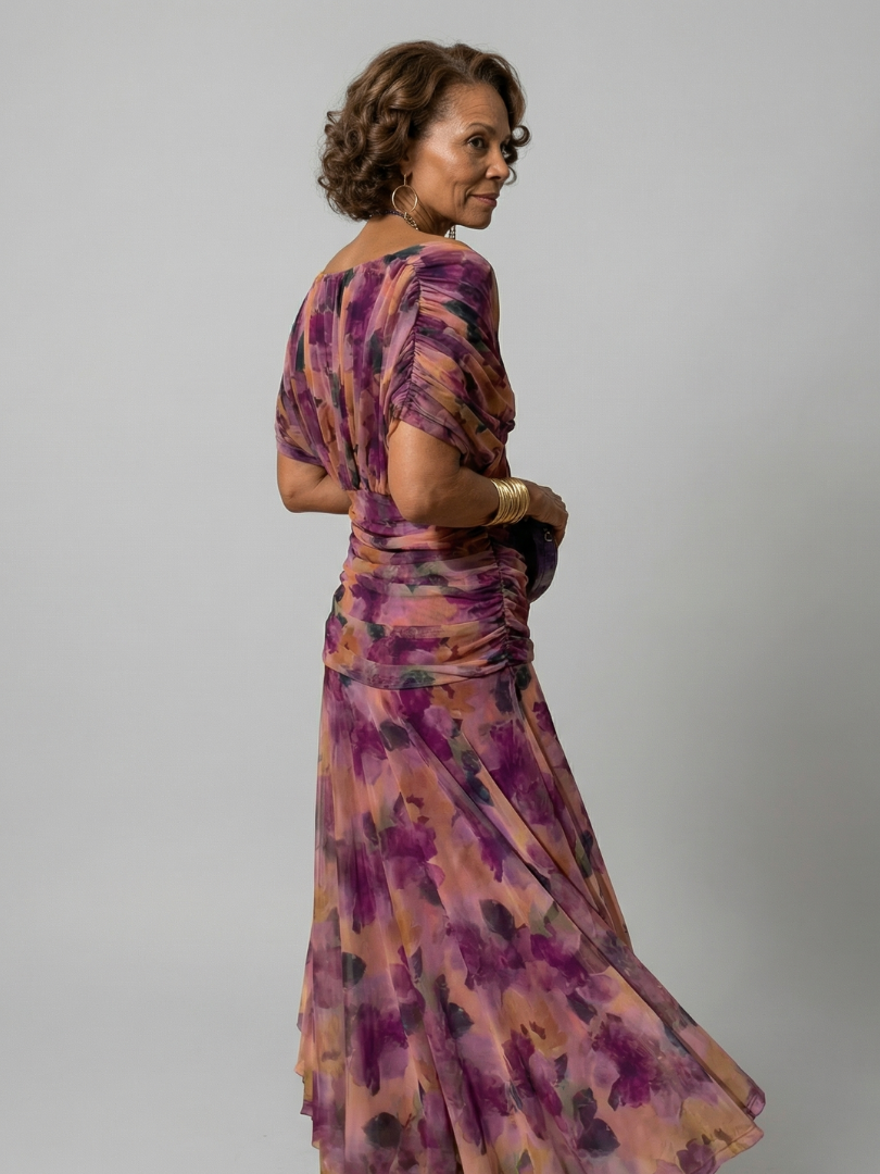 Żaneta | Robe midi à épaules dénudées