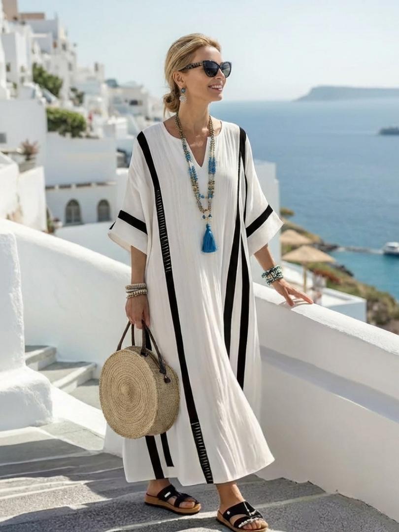 Kazimiera | Robe maxi à rayures
