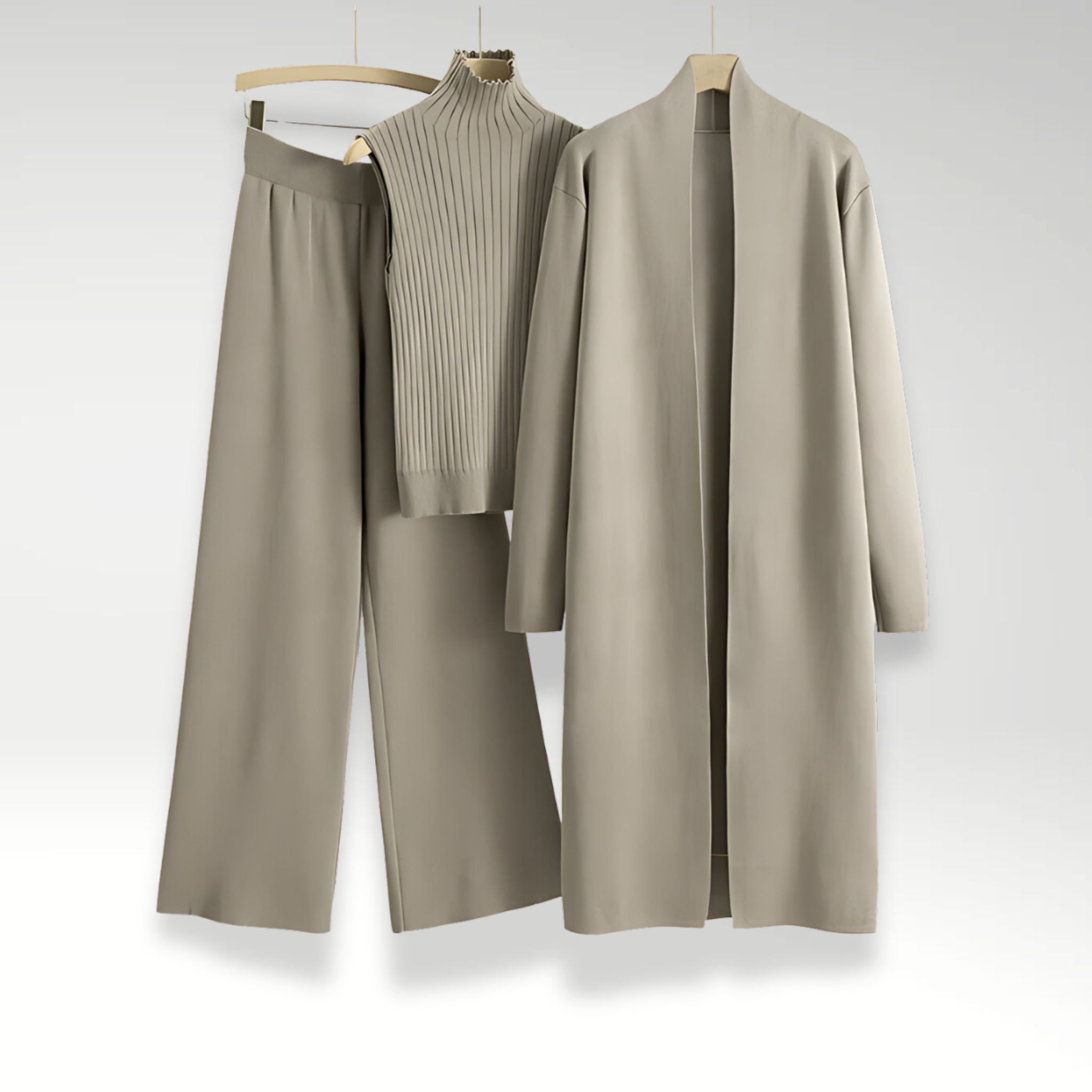 Emilia Luxe | Ensemble Maille Trois Pièces Premium