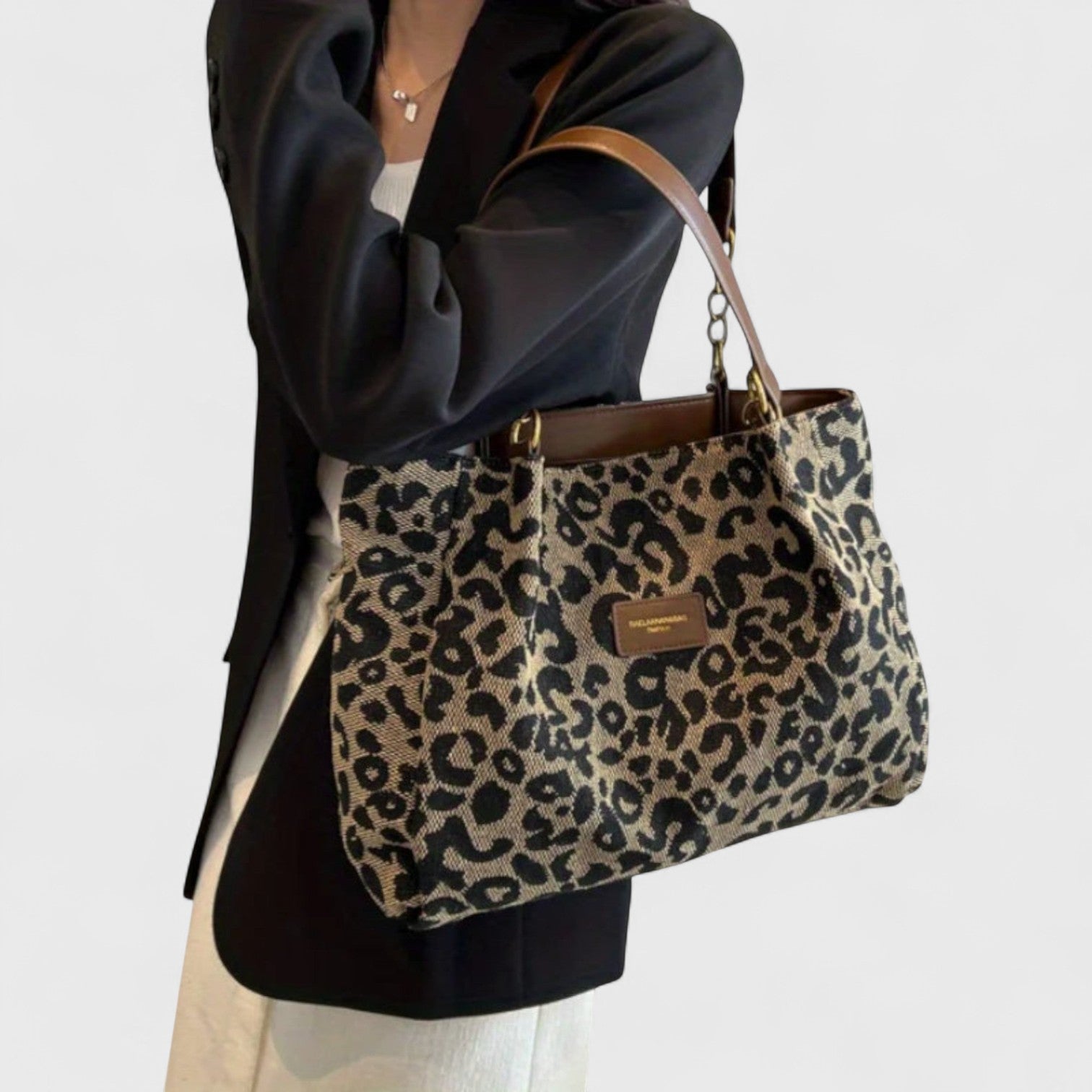Dobrogosta – Sac de courses stylé à motif léopard