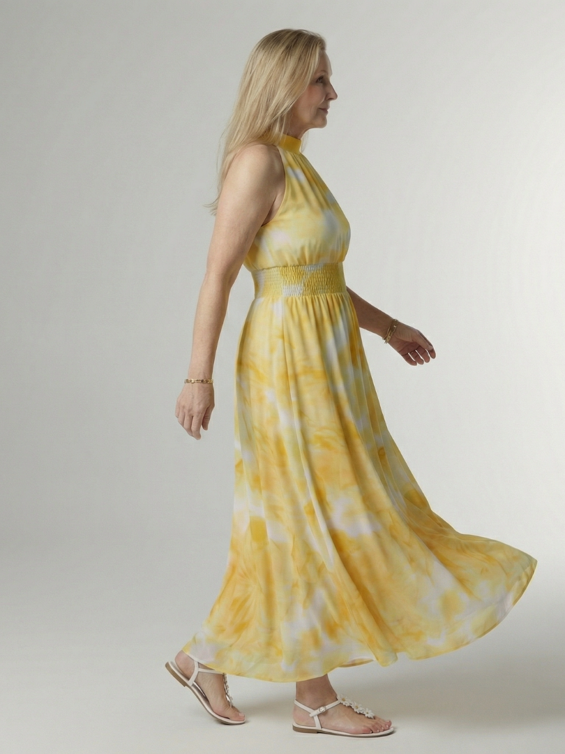 Martyna | Robe Midi à Col Halter