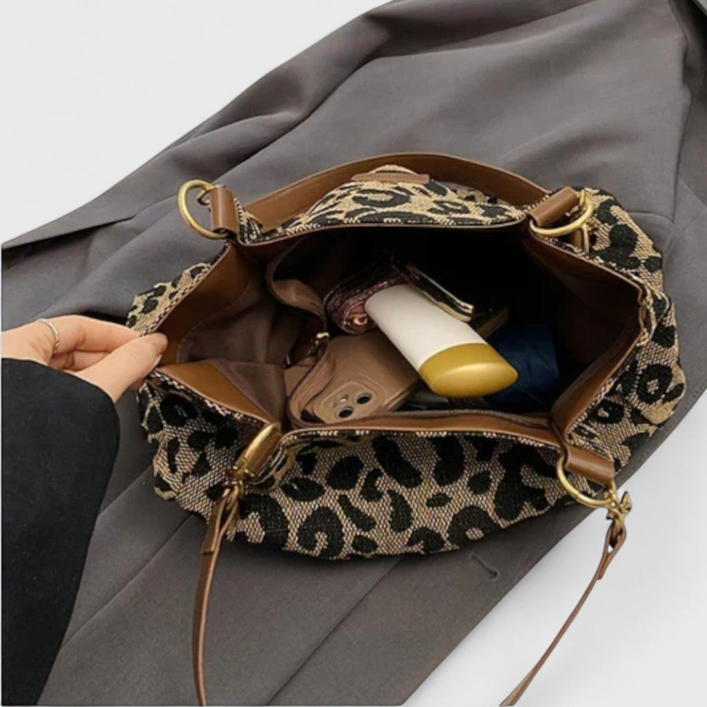 Dobrogosta – Sac de courses stylé à motif léopard