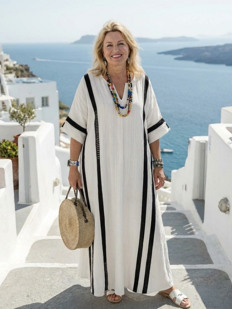 Kazimiera | Robe maxi à rayures