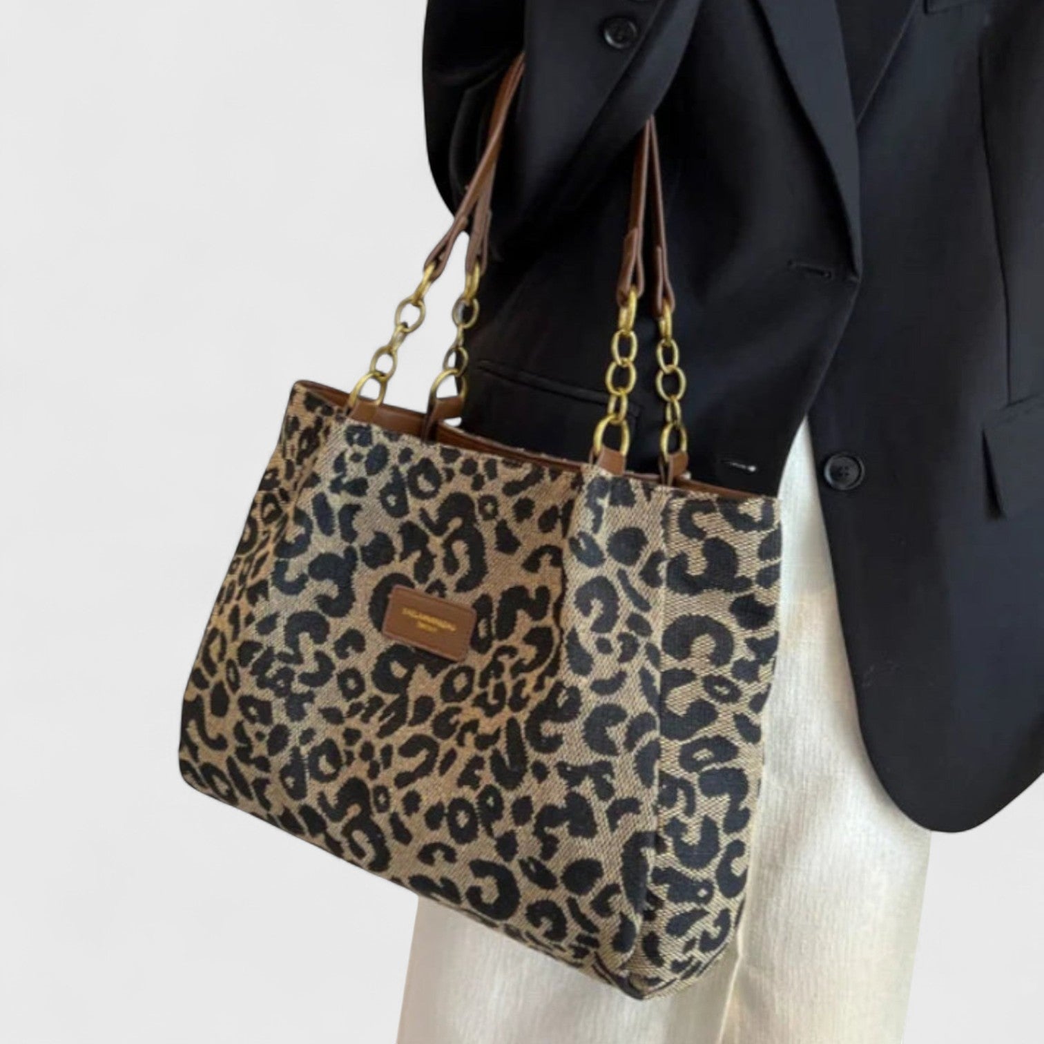 Dobrogosta – Sac de courses stylé à motif léopard