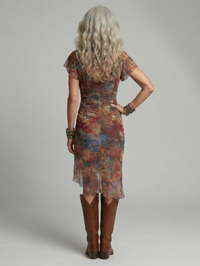 Kamila | Robe Midi à col halter