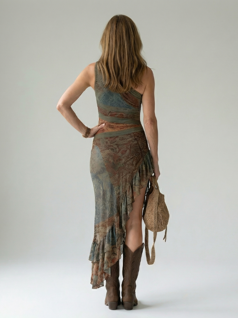 Dorota | Robe Midi Drapée