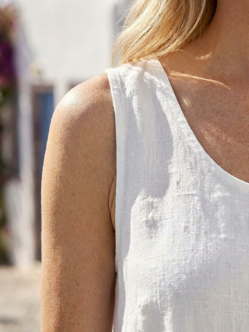 Eliza | Robe midi sans manches