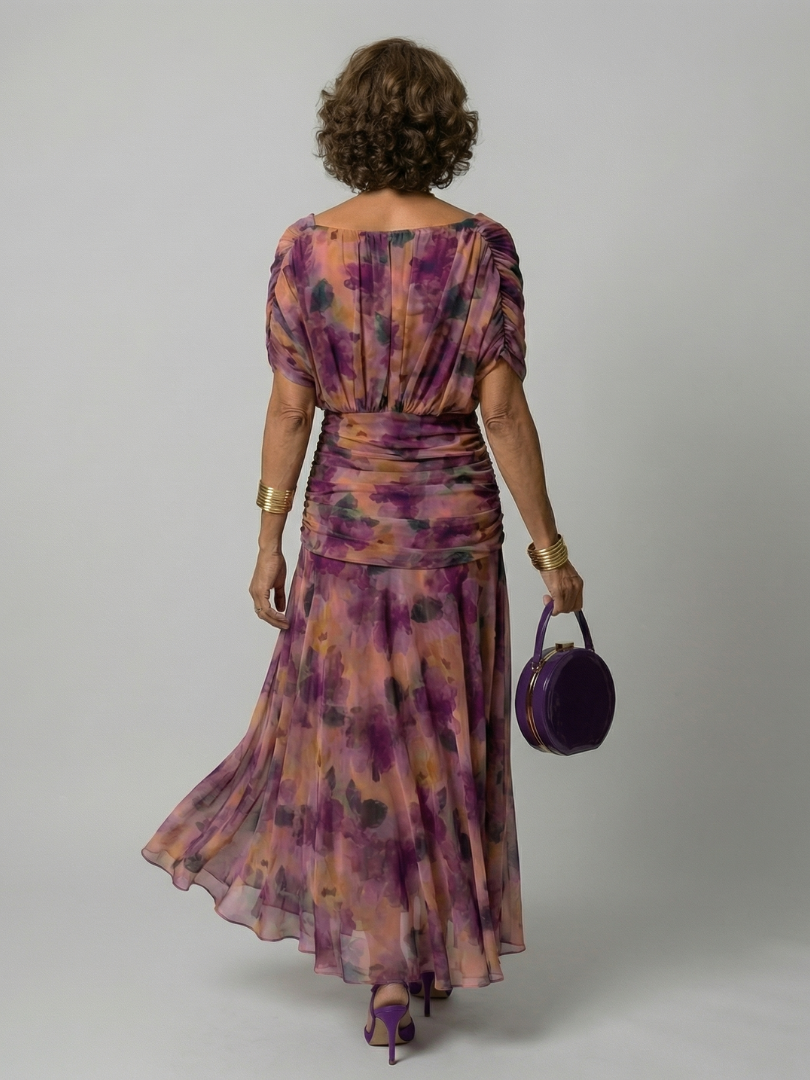 Żaneta | Robe midi à épaules dénudées
