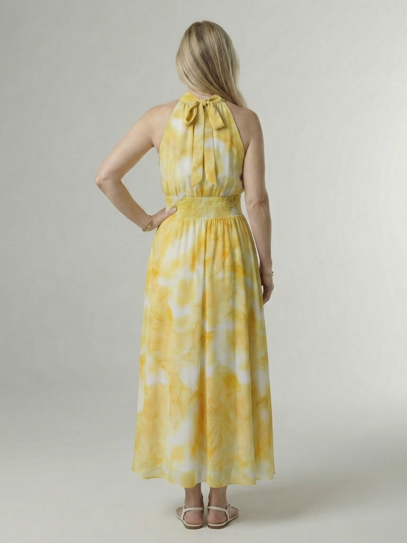 Martyna | Robe Midi à Col Halter