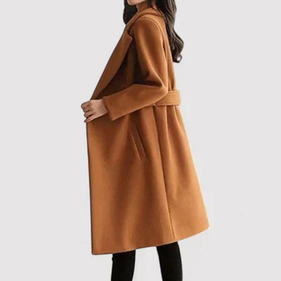 Aveli | Manteau en Laine Élégant Ceinturé Clara
