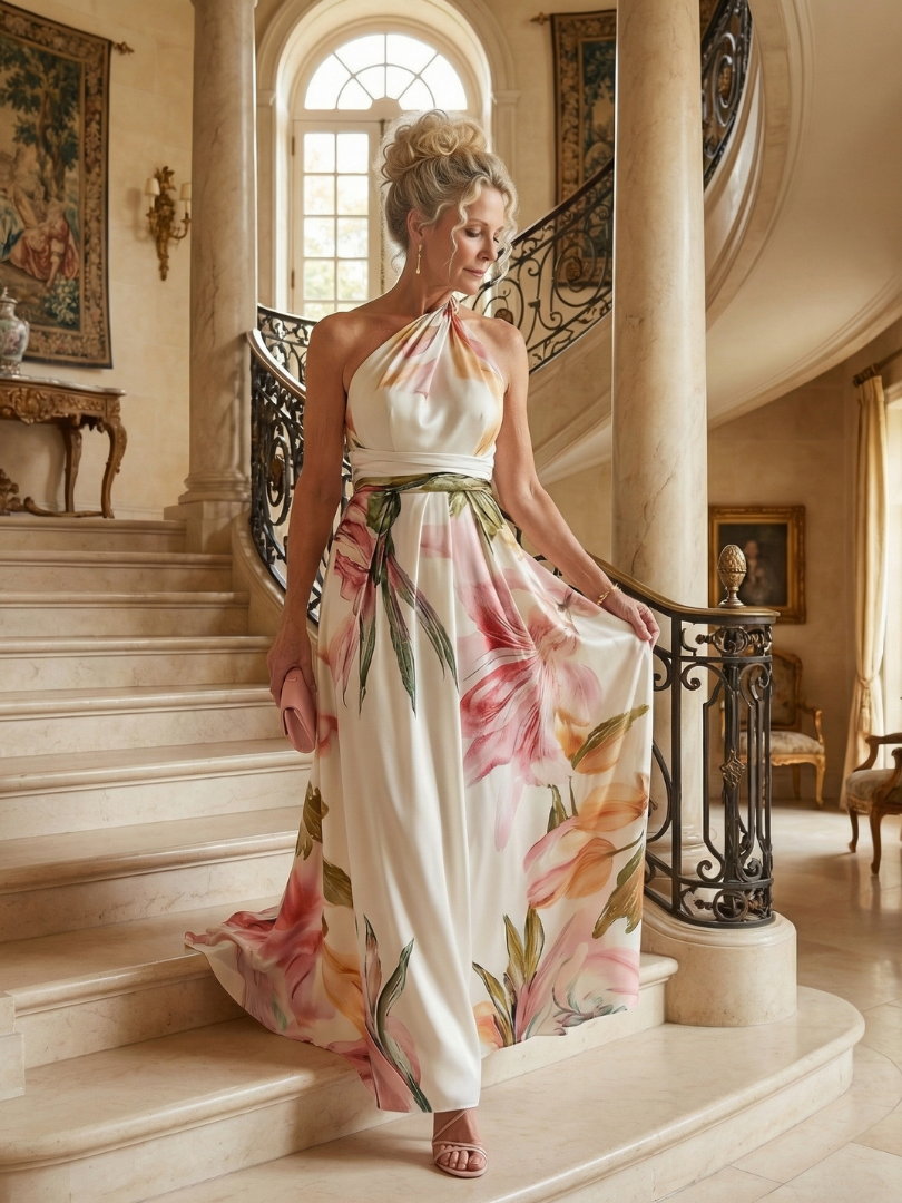 Emilia | Robe Maxi à fleurs