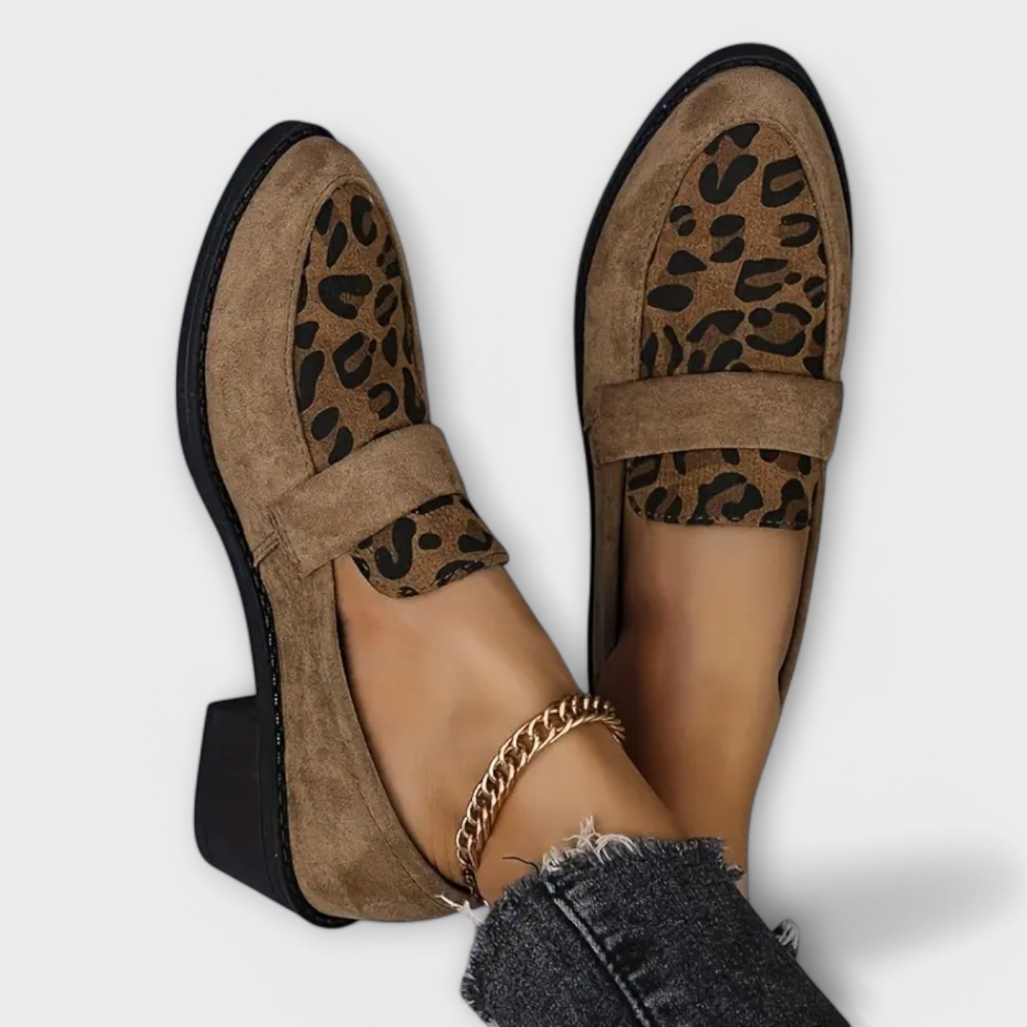 Aurora - Chaussures féminines élégantes à imprimé léopard