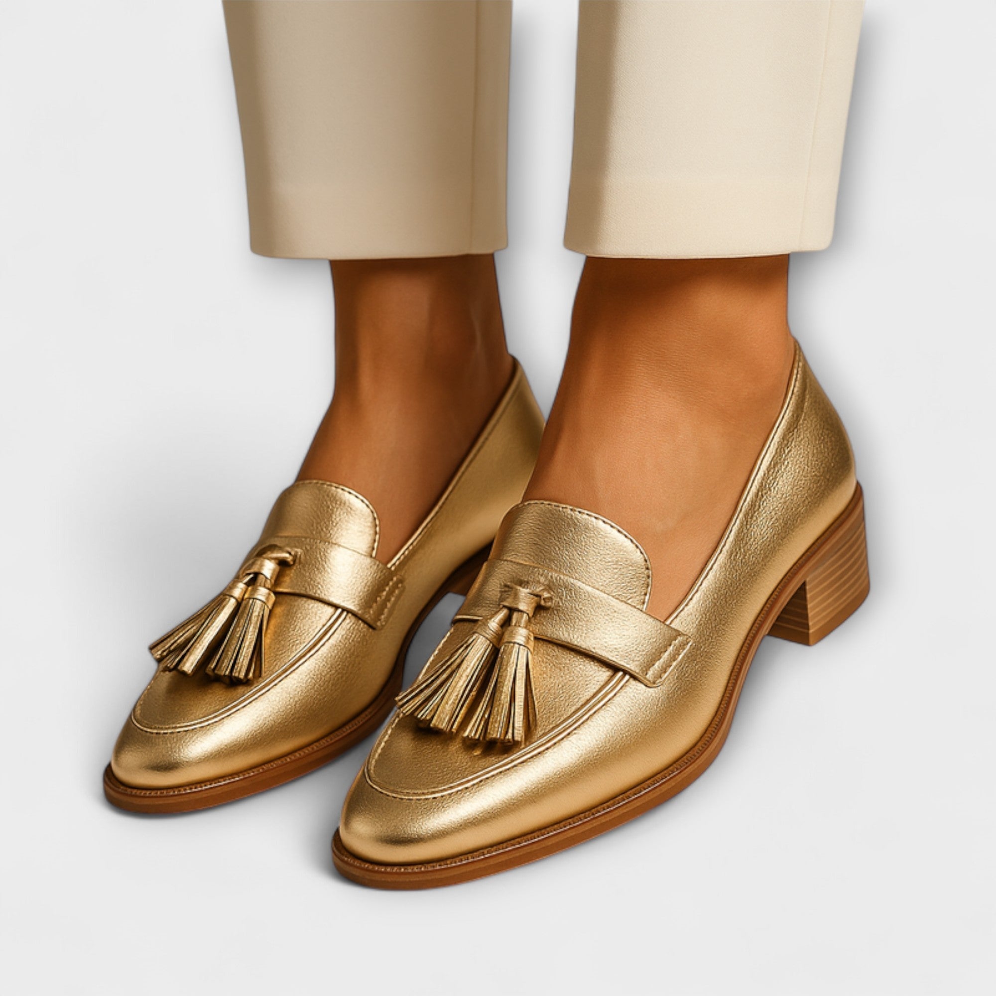 Celeste - Mocassins dorés