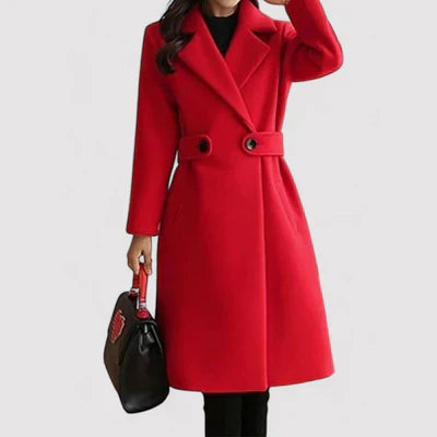 Aveli | Manteau en Laine Élégant Ceinturé Clara