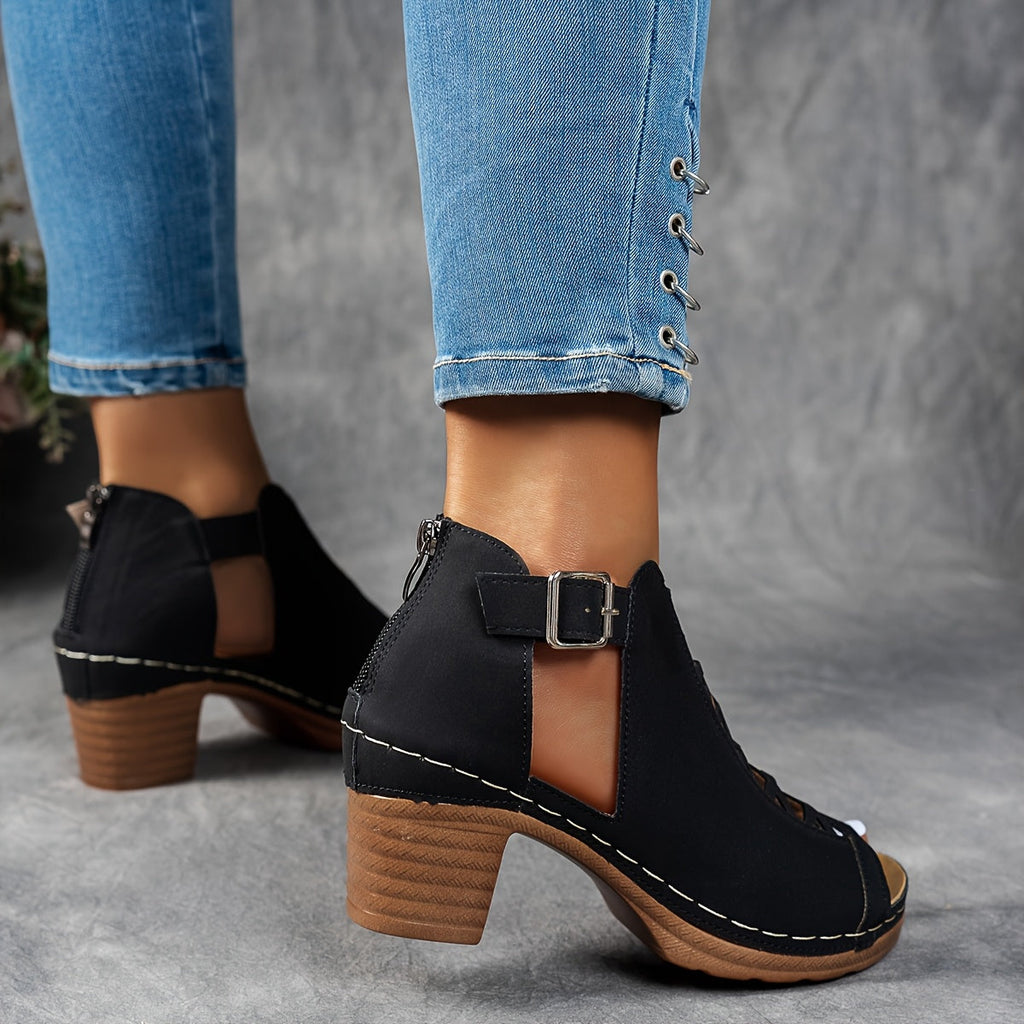 Nessa - Sandales à talon en résille