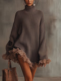 Lunara™ x Velourin™ | Robe pull à volants
