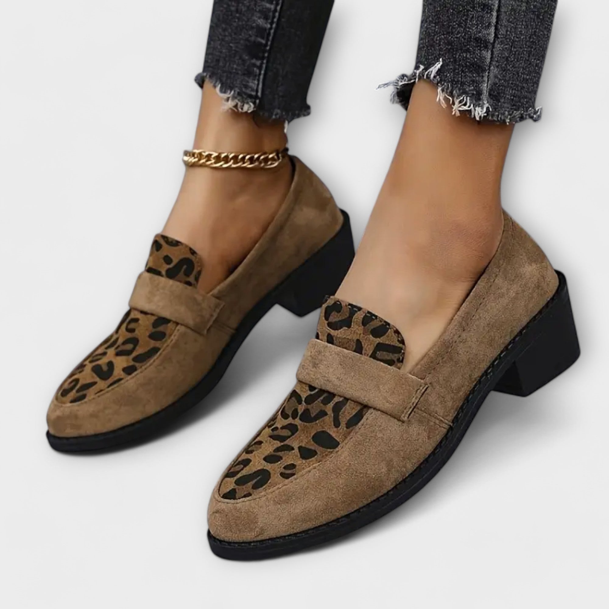 Aurora - Chaussures féminines élégantes à imprimé léopard