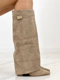 Aleksandra - Bottes hautes kaki