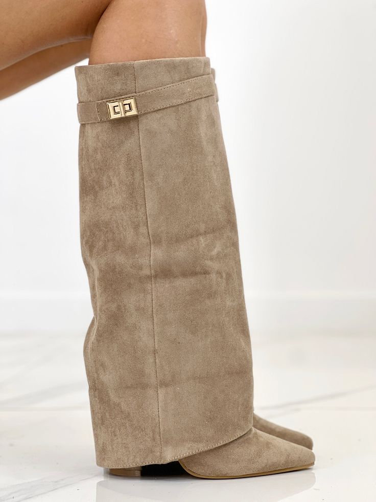 Aleksandra - Bottes hautes kaki