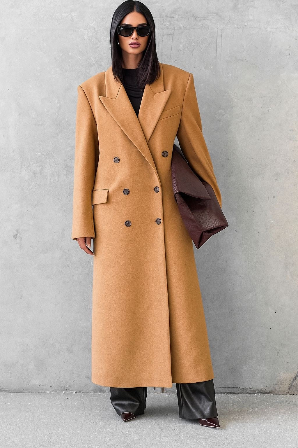Isabella | Manteau Élégant en Laine Mélangée avec Doublure Confortable
