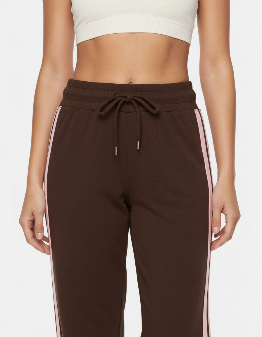 MARTINA™ – Pantalon Marron Élégance Fluide