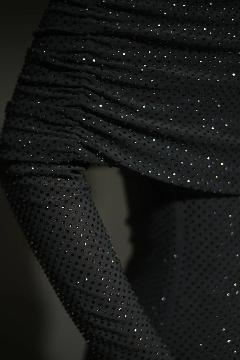 Diamante | Maxi-jurk met blote schouders