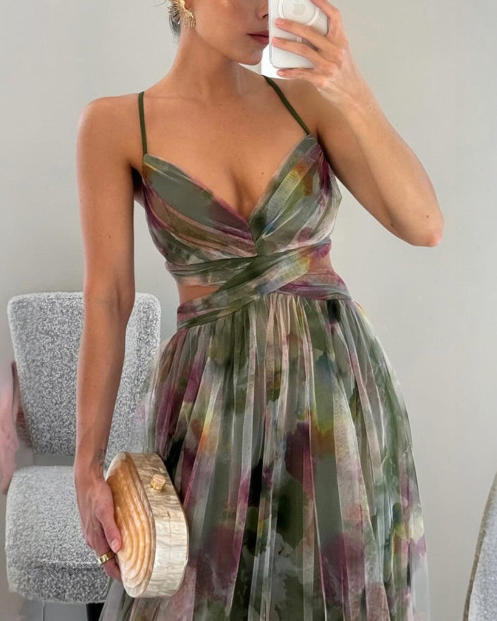 Giselle robe maxi d'été à fleurs