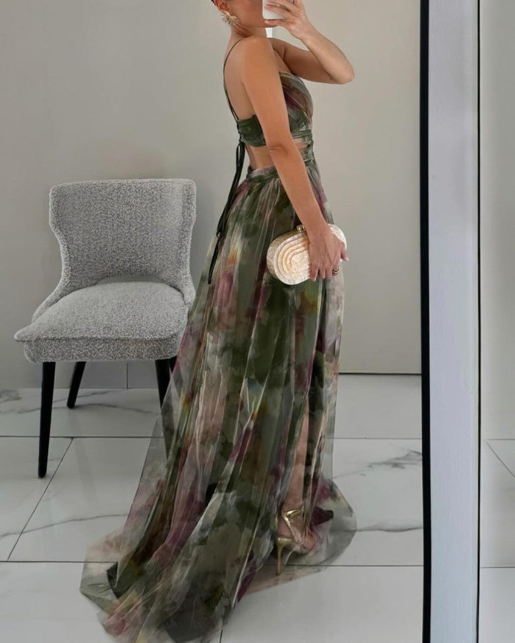 Giselle robe maxi d'été à fleurs
