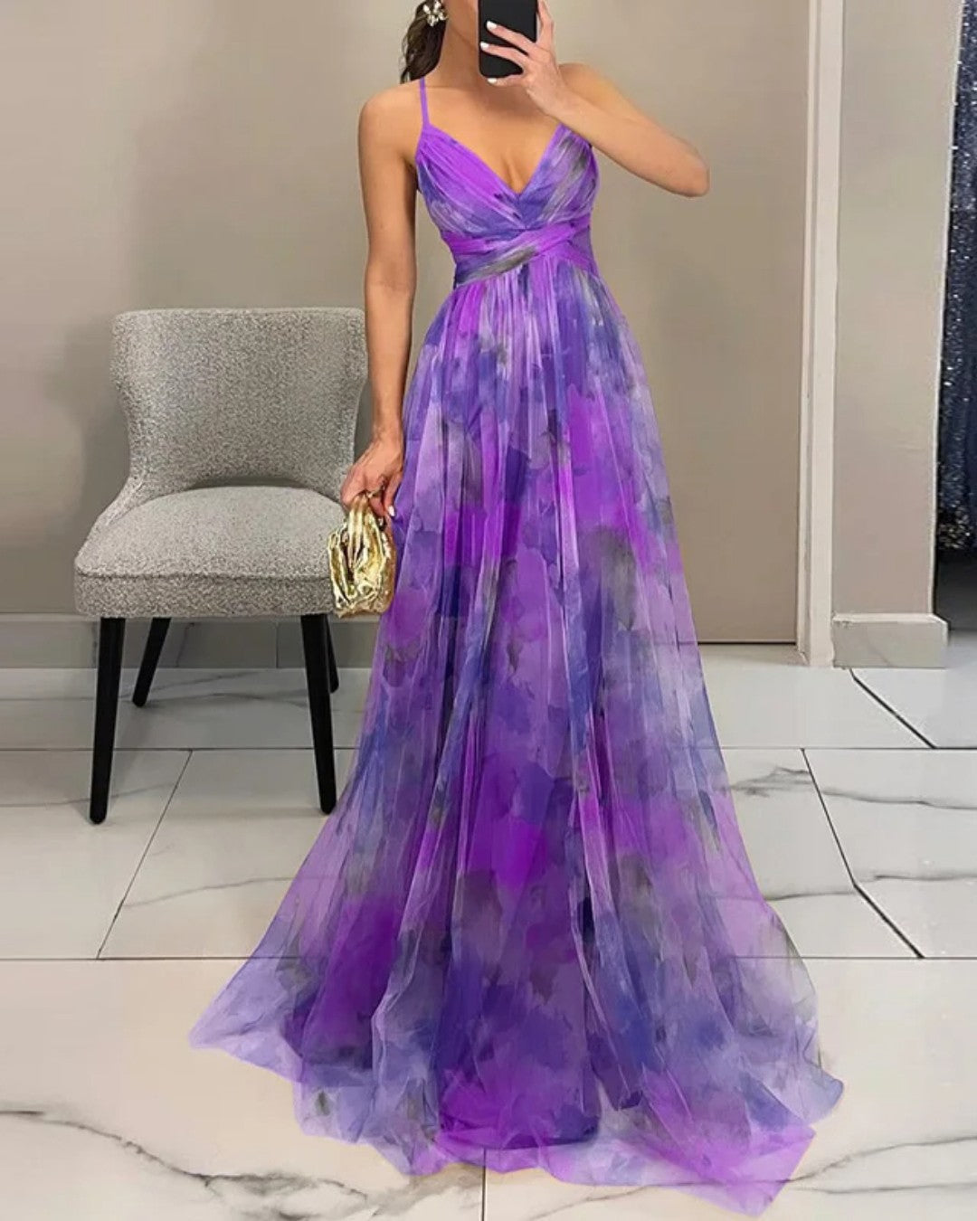 Giselle robe maxi d'été à fleurs