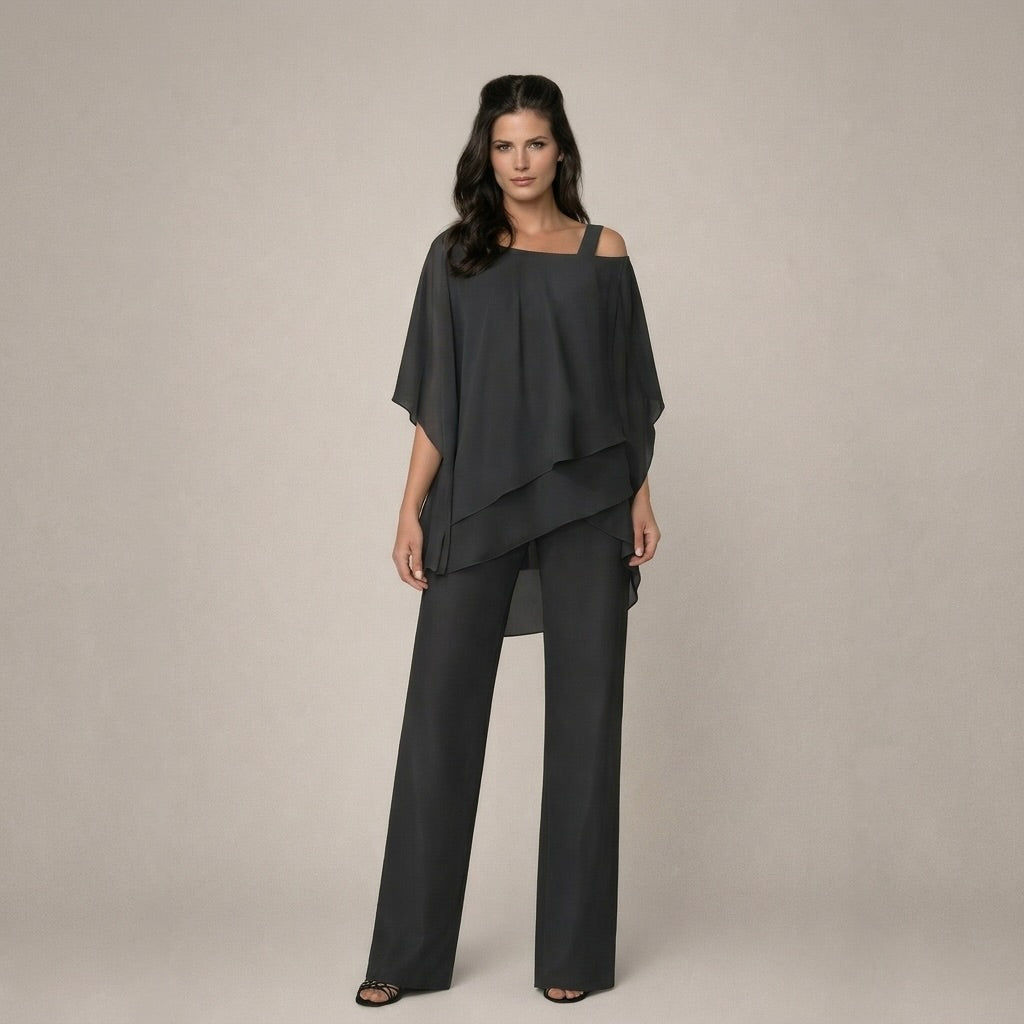 Lina | Ensemble élégant avec blouse à couches