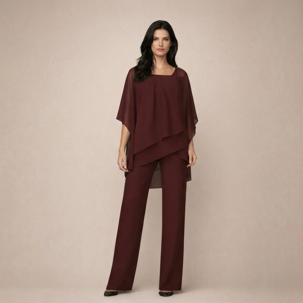 Lina | Ensemble élégant avec blouse à couches
