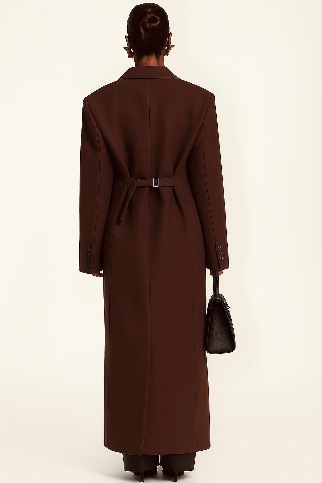 Isabella | Manteau Élégant en Laine Mélangée avec Doublure Confortable