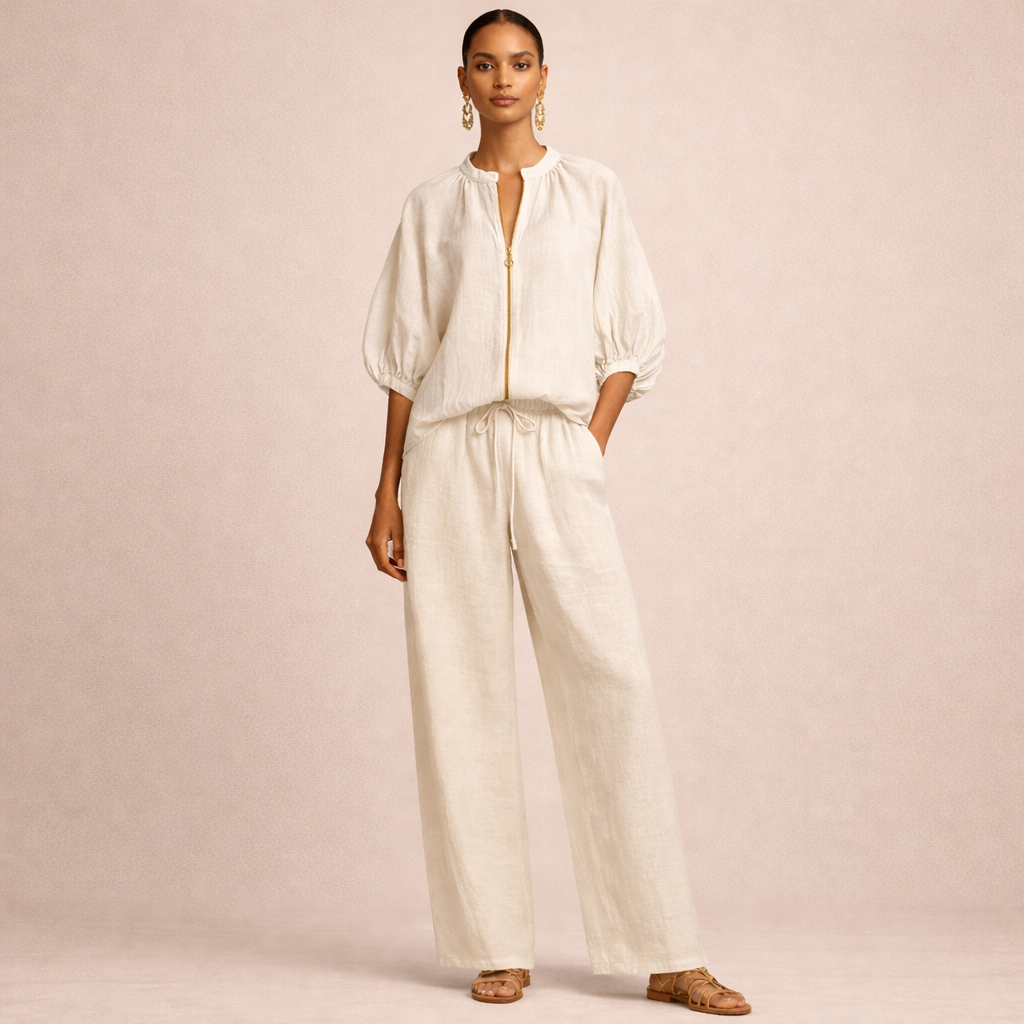 Adeline | Ensemble décontracté à fermeture éclair