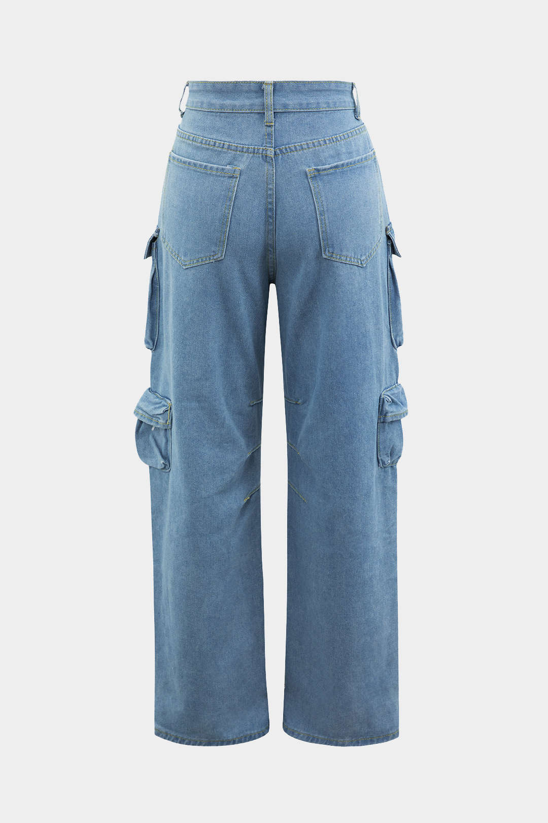 Jean pour femme à jambes larges et poches
