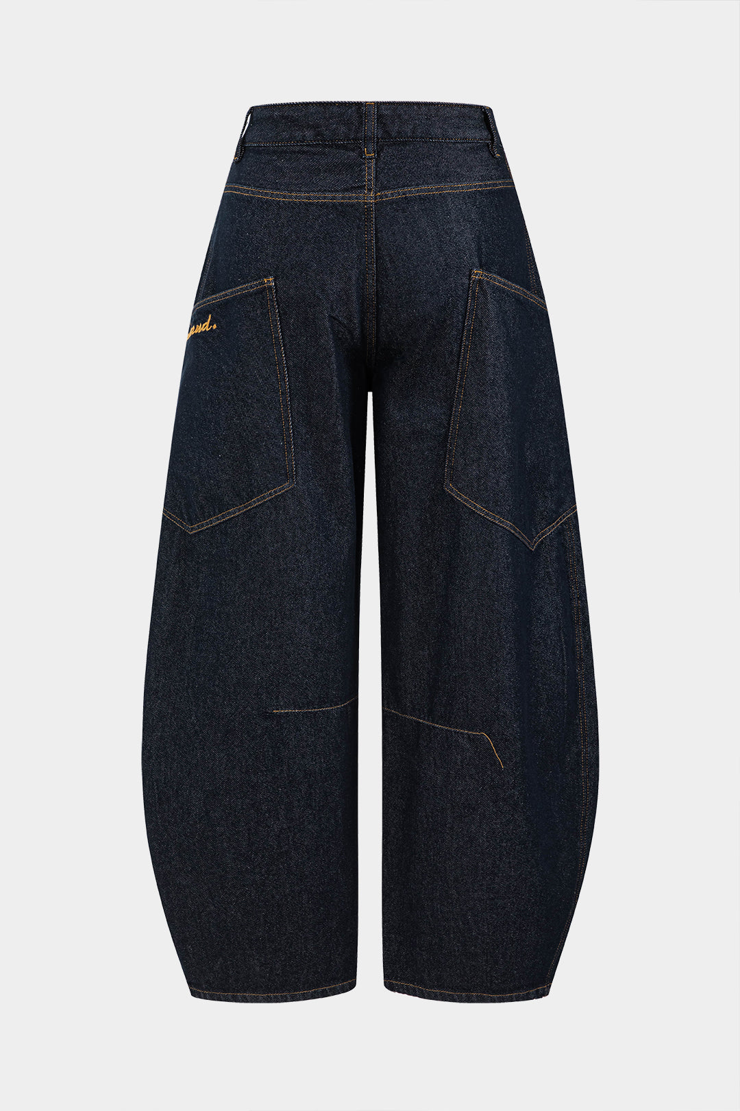 Jean femme à jambes larges et poches